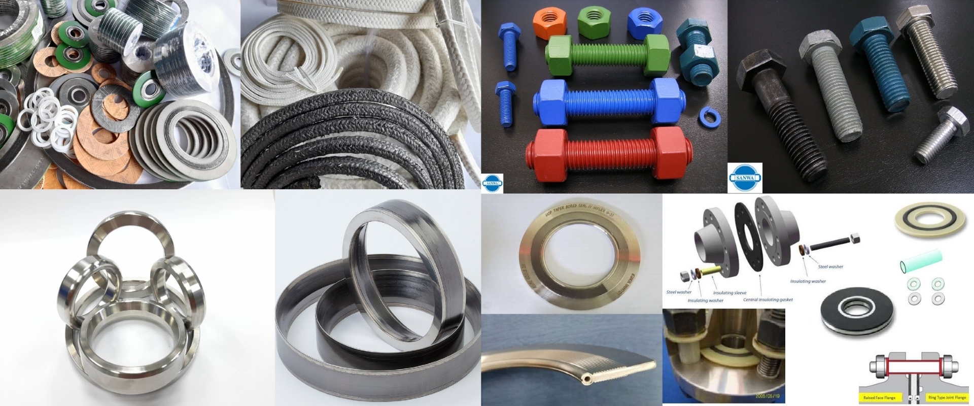 Gaskpro products — gaskets, sealing materials, bolts, expansion joints and more